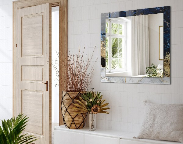 Ogledalo s potiskanim okvirjem Abstraktni marmor