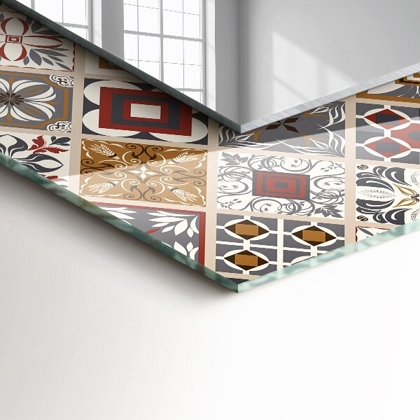 Ogledalo z okrasnim okvirjem Barvni mozaik