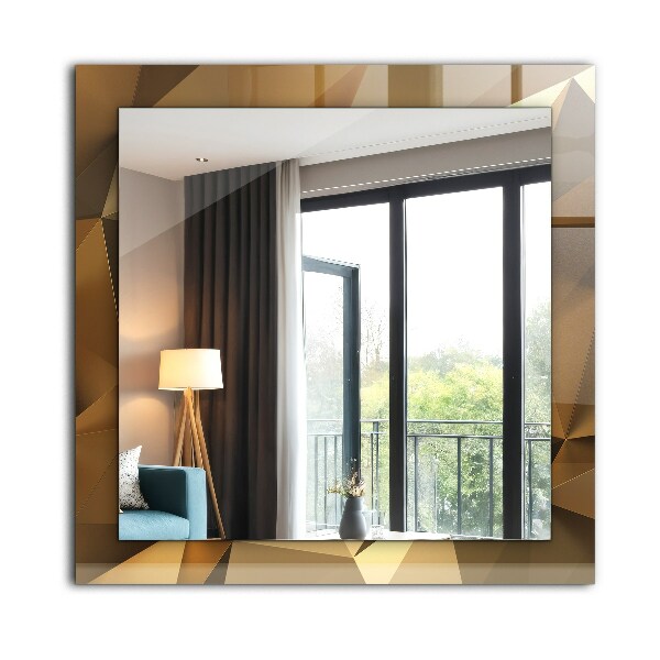 Ogledalo z okrasnim okvirjem Geometrijske oblike