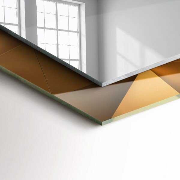 Ogledalo z okrasnim okvirjem Geometrijske oblike