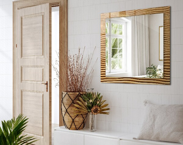 Ogledalo z okrasnim okvirjem Valovi v lesu