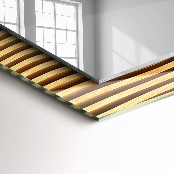 Ogledalo z okrasnim okvirjem Valovi v lesu