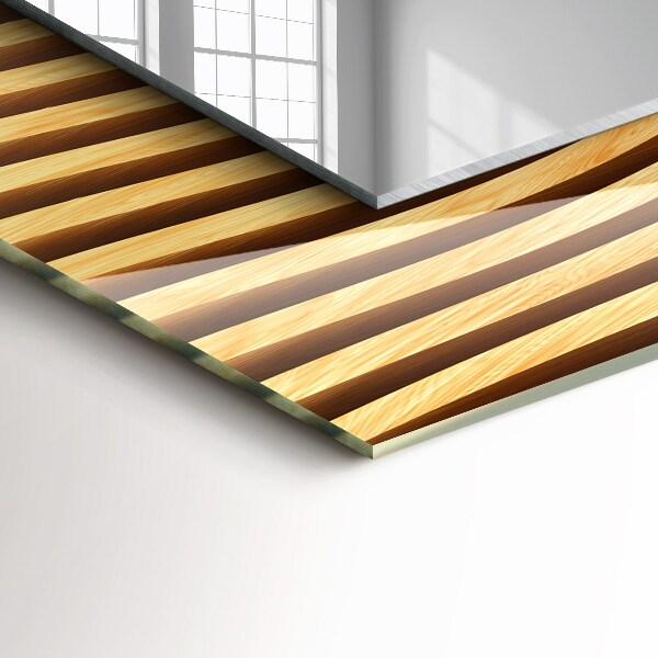 Ogledalo z okrasnim okvirjem Valovi v lesu