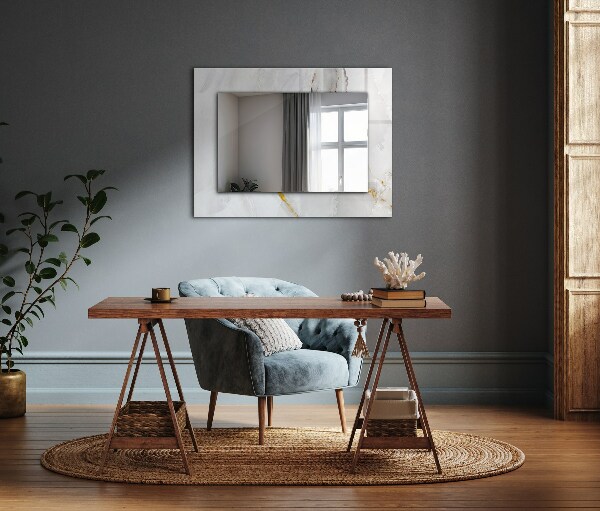 Dekorativno ogledalo Motivi iz belega marmorja