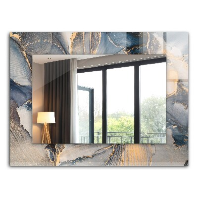 Okrasno ogledalo Modra abstraktna umetnost