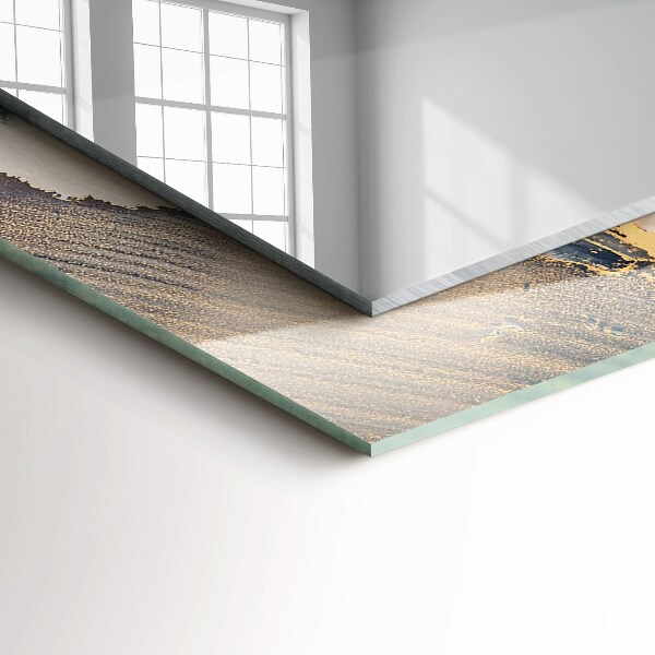 Okrasno ogledalo Modra abstraktna umetnost