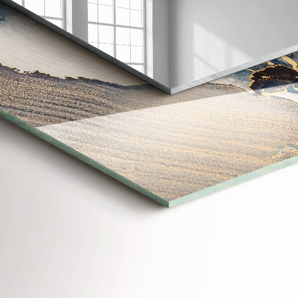 Okrasno ogledalo Modra abstraktna umetnost