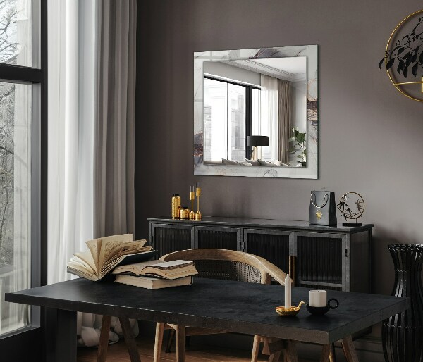 Ogledalo z okrasnim okvirjem Abstraktna marmorna umetnost