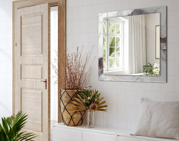 Ogledalo z okrasnim okvirjem Abstraktna marmorna umetnost