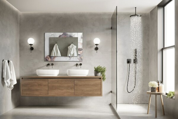 Ogledalo z okrasnim okvirjem Abstraktna marmorna umetnost