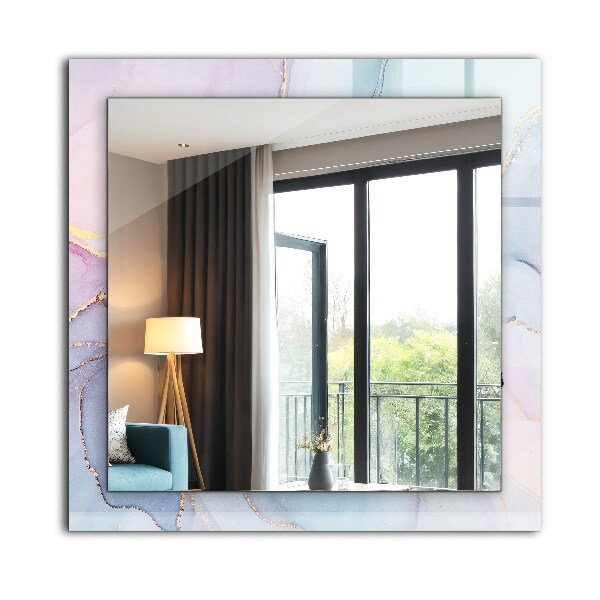 Okrasno ogledalo Akvarelna abstraktna umetnost