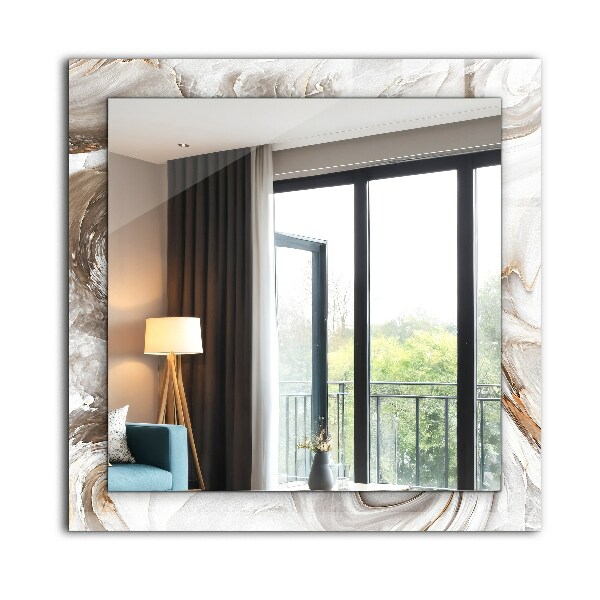 Dekorativno ogledalo Abstraktni motivi iz marmorja
