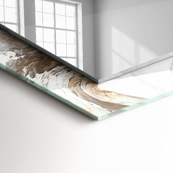 Dekorativno ogledalo Abstraktni motivi iz marmorja