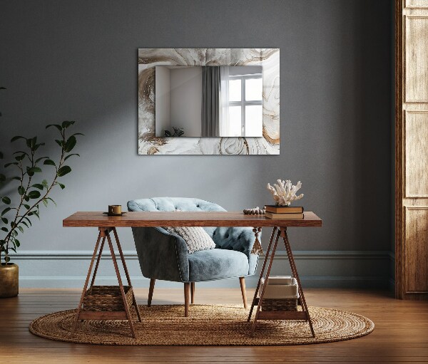 Dekorativno ogledalo Abstraktni motivi iz marmorja