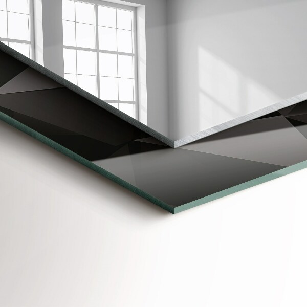 Tiskano ogledalo Črne geometrijske oblike