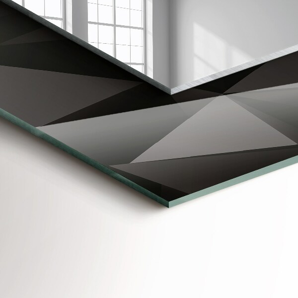 Tiskano ogledalo Črne geometrijske oblike