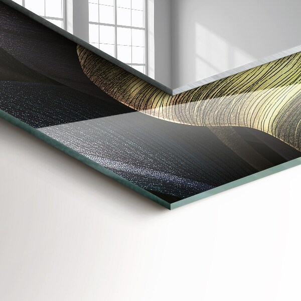 Ogledalo s potiskanim okvirjem Obarvani listi rastlin