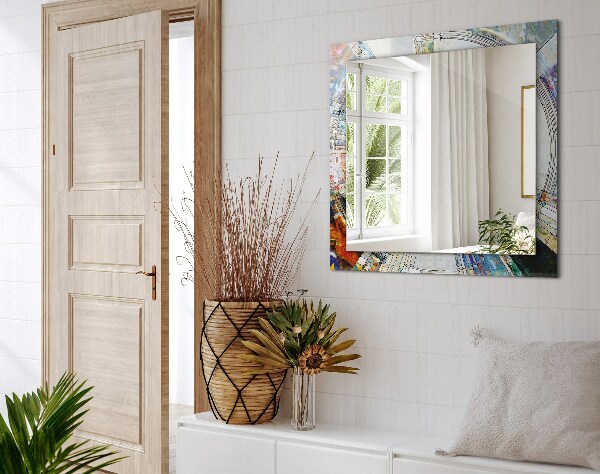 Dekorativno ogledalo Abstraktni krožni mozaik