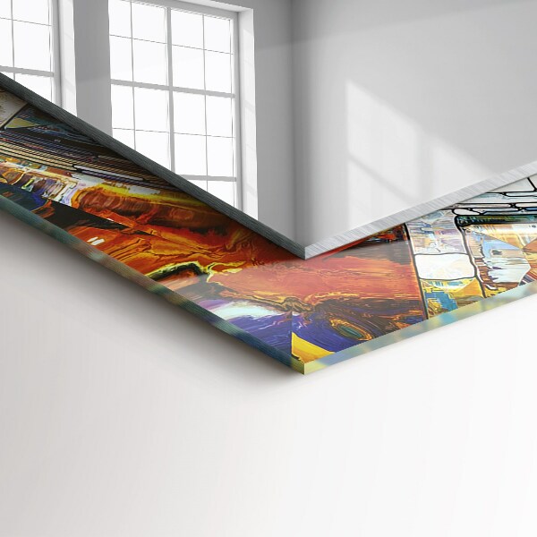 Dekorativno ogledalo Abstraktni krožni mozaik