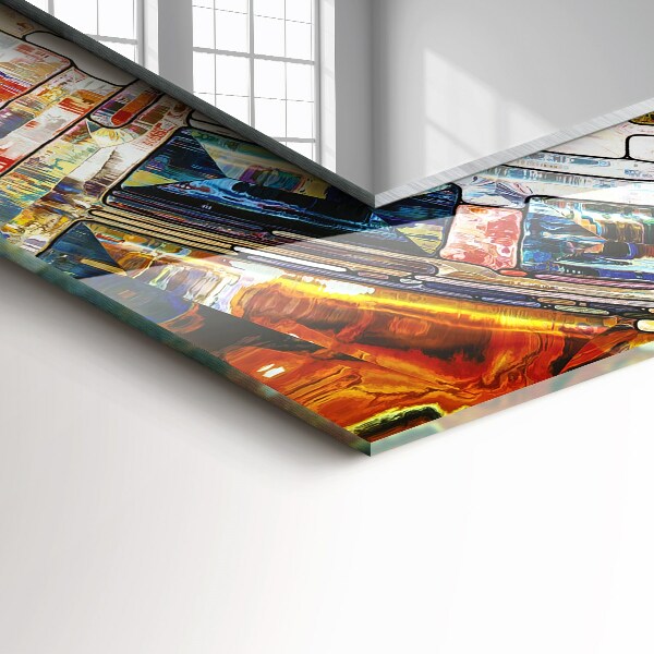 Dekorativno ogledalo Abstraktni krožni mozaik