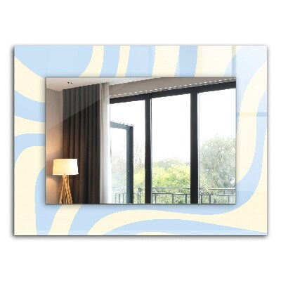 Okrasno ogledalo Abstraktni valoviti motivi