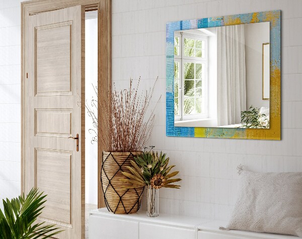 Ogledalo z okrasnim okvirjem Abstraktna oljna slika