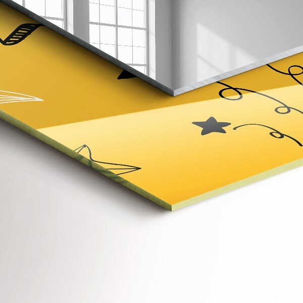 Ogledalo s potiskanim okvirjem Različni motivi zvezd