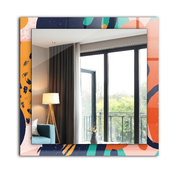 Okrasno ogledalo Abstraktna oljna slika