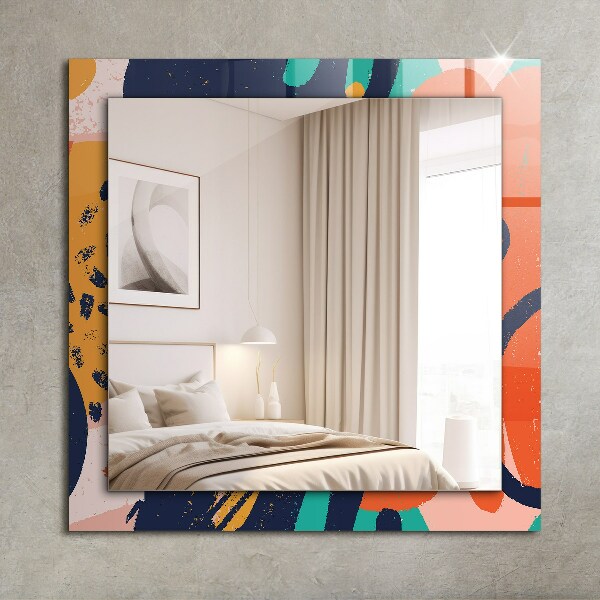 Okrasno ogledalo Abstraktna oljna slika