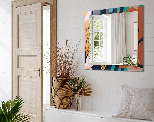 Okrasno ogledalo Abstraktna oljna slika