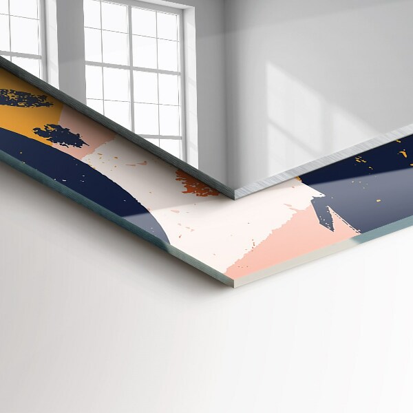 Okrasno ogledalo Abstraktna oljna slika