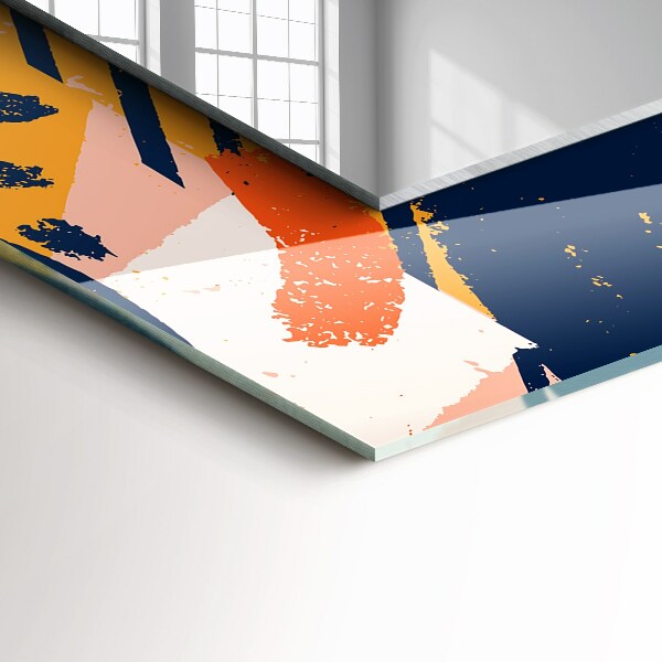 Okrasno ogledalo Abstraktna oljna slika