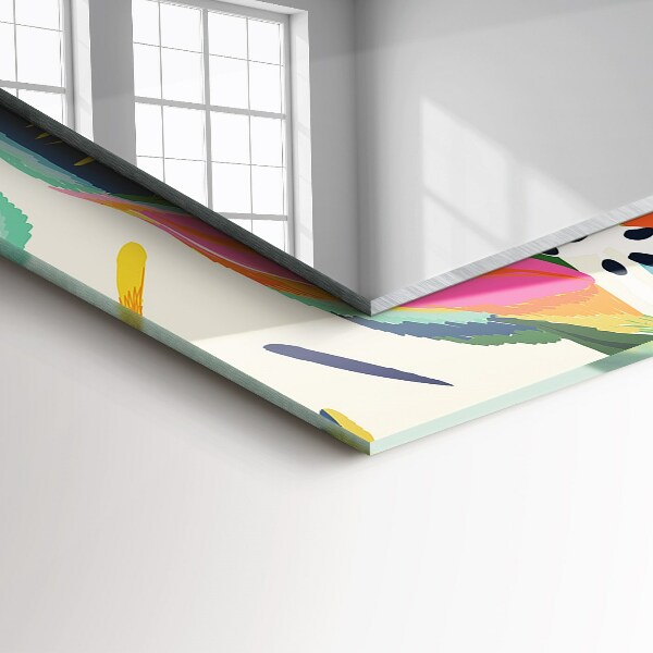 Tiskano ogledalo Barvni motiv listov