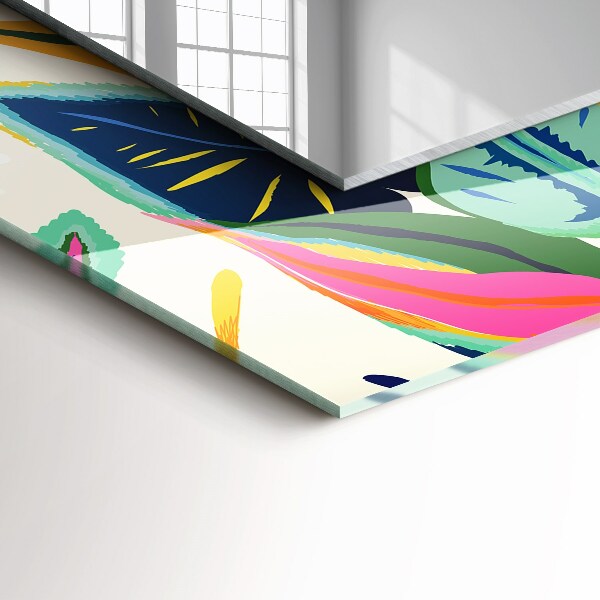 Tiskano ogledalo Barvni motiv listov