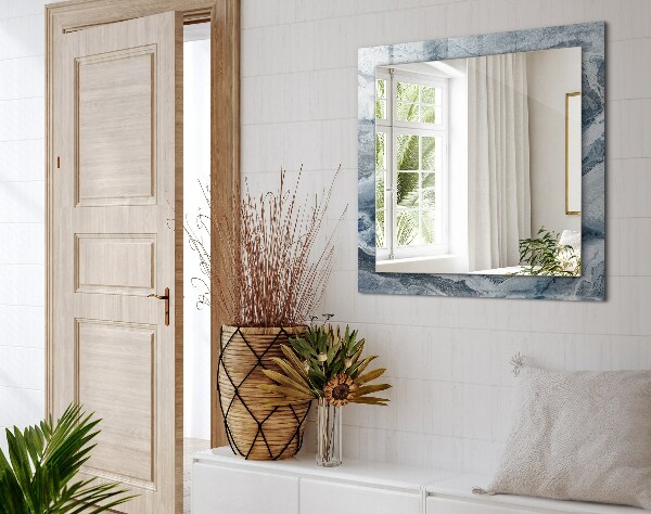 Ogledalo s potiskanim okvirjem Marmorni toni