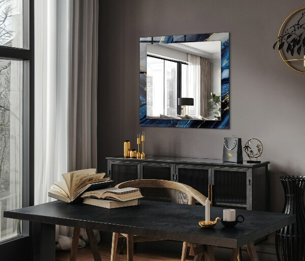 Tiskano ogledalo Abstraktna umetnost iz marmorja