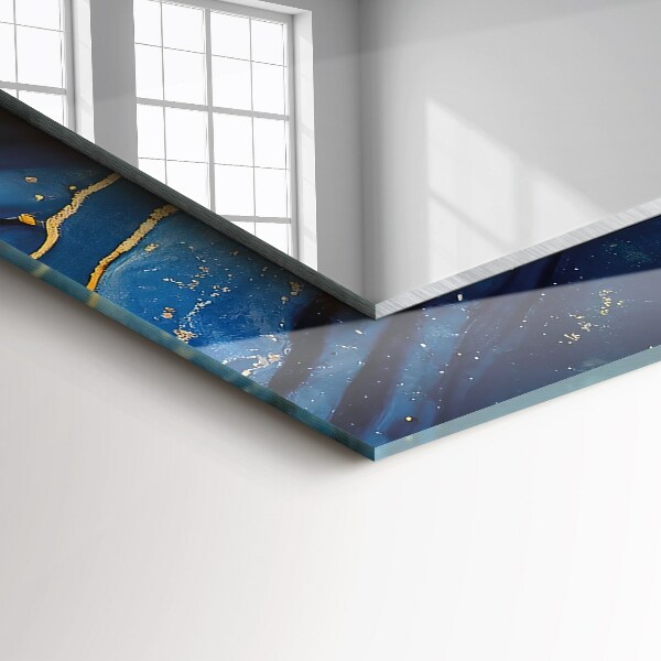 Tiskano ogledalo Abstraktna umetnost iz marmorja