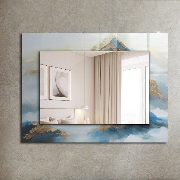 Ogledalo s potiskanim okvirjem Etnični motiv v barvah