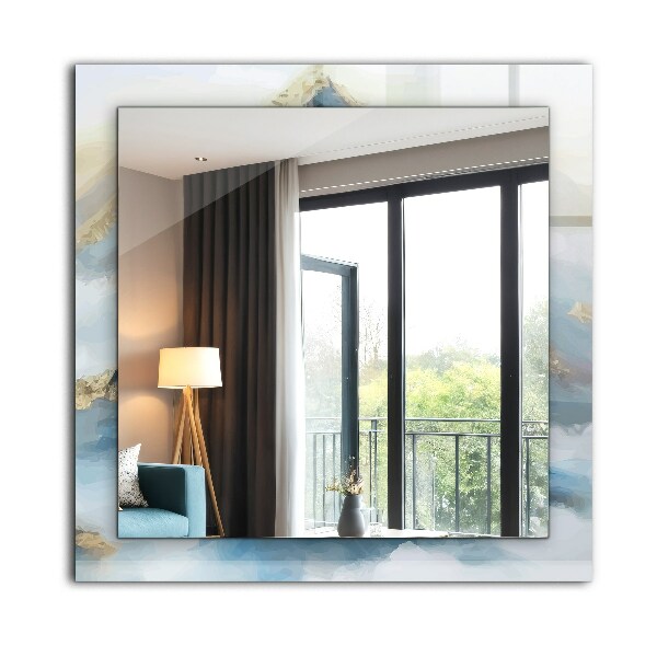 Ogledalo s potiskanim okvirjem Etnični motiv v barvah