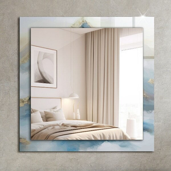 Ogledalo s potiskanim okvirjem Etnični motiv v barvah