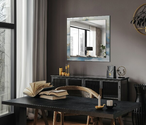 Ogledalo s potiskanim okvirjem Etnični motiv v barvah