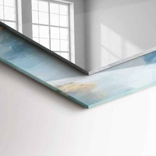 Ogledalo s potiskanim okvirjem Etnični motiv v barvah