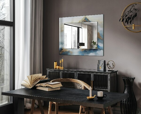 Ogledalo s potiskanim okvirjem Etnični motiv v barvah