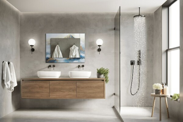 Ogledalo s potiskanim okvirjem Etnični motiv v barvah