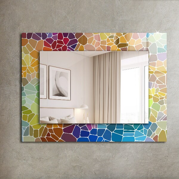 Okrasno ogledalo Cvetovi in listi