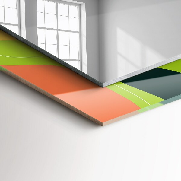 Ogledalo s potiskanim okvirjem Geometrijski motiv