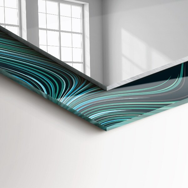 Ogledalo z okrasnim okvirjem Teksturiran kamen