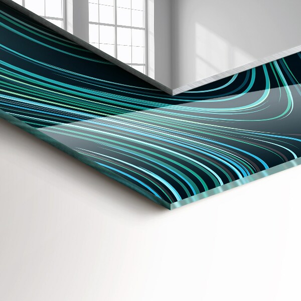 Ogledalo z okrasnim okvirjem Teksturiran kamen