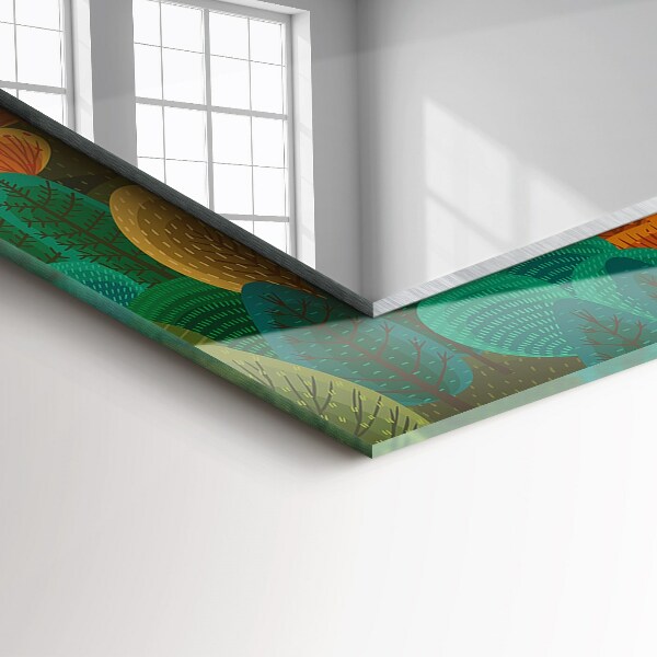 Dekorativno ogledalo Vrtnice v obliki lobanje