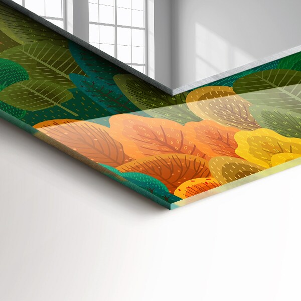 Dekorativno ogledalo Vrtnice v obliki lobanje